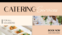Elegant Catering Service Facebook Event Cover Design