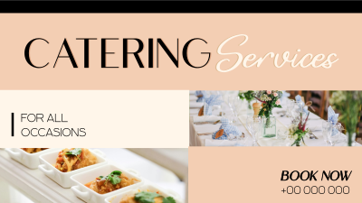 Elegant Catering Service Facebook event cover Image Preview