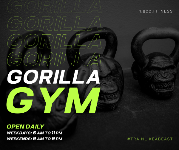 Gorilla Gym Facebook Post Design Image Preview