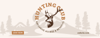  Hunting Club Deer Facebook cover Image Preview