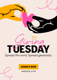 Give back this Giving Tuesday Poster Design