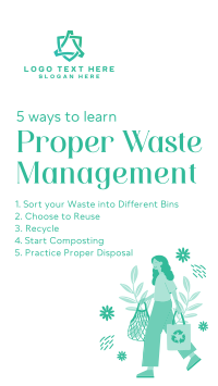 Proper Waste Management Instagram Story Design