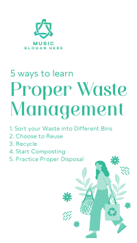 Proper Waste Management Instagram story Image Preview