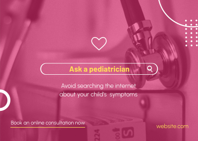 Ask a Pediatrician Postcard Image Preview