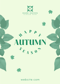 Autumn Season Leaves Poster Image Preview