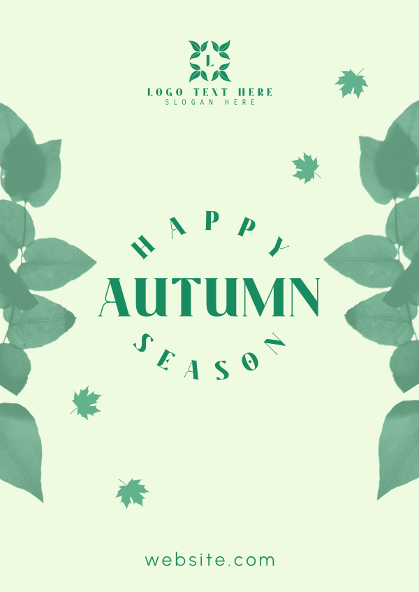 Autumn Season Leaves Poster Design Image Preview