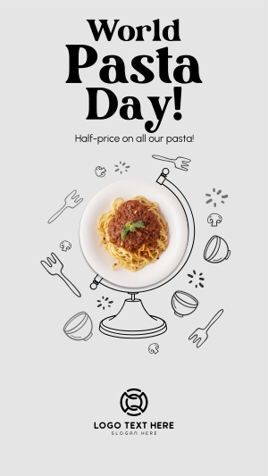 Globe Pasta Facebook story Image Preview