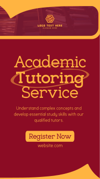 Academic Tutoring Service TikTok Video Design