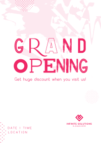 Grungy Streetwear Opening Flyer Image Preview