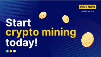 Crypto Coins Facebook Event Cover Design