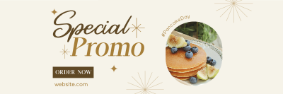 Stylish Pancake Day Twitter header (cover) Image Preview