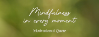 Mindfulness Quote Facebook cover Image Preview