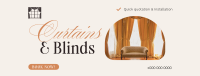 High Quality Curtains & Blinds Facebook Cover Design