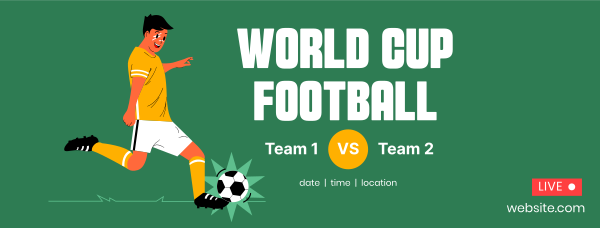 World Cup Live Facebook Cover Design Image Preview