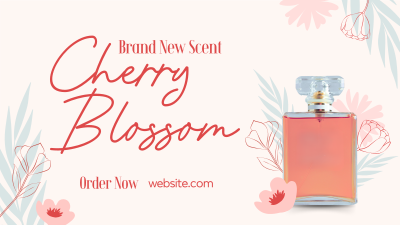 Elegant Flowery Perfume Facebook event cover Image Preview