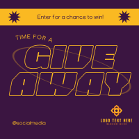 Giveaway Time Instagram Post Design