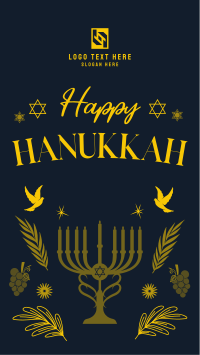 Hanukkah Menorah Instagram reel Image Preview