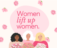 Women Lift Women Facebook Post Design