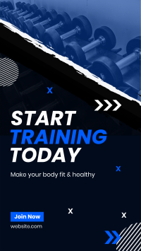 Gym Training Facebook Story Design
