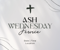 Minimalist Ash Wednesday Facebook post Image Preview