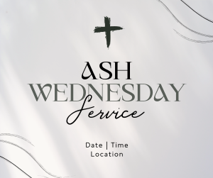 Minimalist Ash Wednesday Facebook post Image Preview