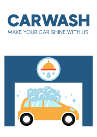 Carwash Service Poster Design