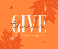 Minimalist Thanksgiving Facebook Post Design