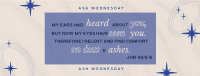 Lines and Squares Ash Wednesday Facebook Cover Design