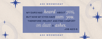 Lines and Squares Ash Wednesday Facebook cover Image Preview