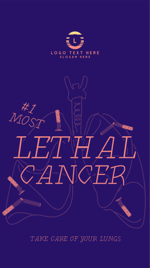 Lethal Lung Cancer Instagram story Image Preview