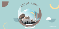 Eid Al Adha Shapes Twitter Post Design