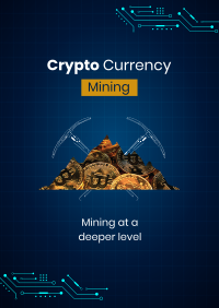 Crypto Mining Poster Design