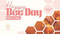 Happy Bee Day Facebook event cover Image Preview