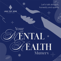 Mental Health Podcast Instagram Post Design