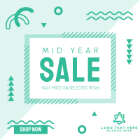 Mid Year Sale Instagram Post Design