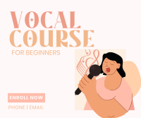 Vocal Course Facebook Post Design