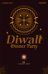 Diwali Wish Invitation Design