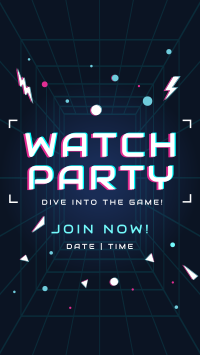 Futuristic Watch Party Instagram Story Preview