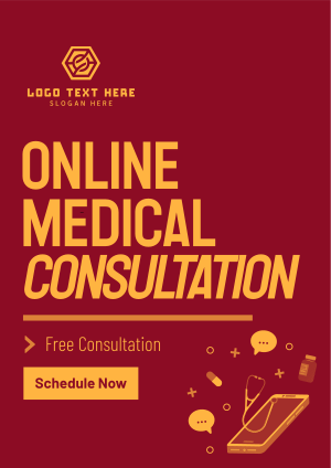 Mobile Online Consultation Flyer Image Preview