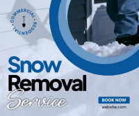 Snow Removal Service Facebook Post Design