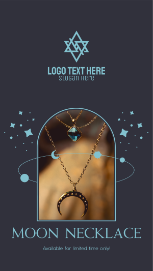 Moon Necklace Instagram story Image Preview