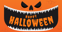 Scary Halloween Pumpkin Facebook ad Image Preview
