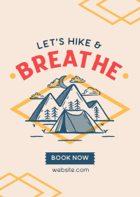 Book a Camping Tour Poster Design