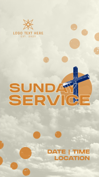 Textured Sunday Service Instagram Story Preview