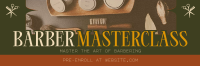 Retro Barber Masterclass Twitter Header Preview