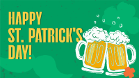St. Patrick's Beer Greeting Facebook Event Cover Design