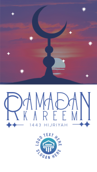 Unique Minimalist Ramadan Instagram reel Image Preview