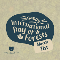 International Day of Forests  Instagram Post Design