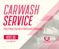 Cleaning Car Wash Service Facebook Post Design