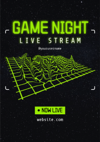 video game night flyer